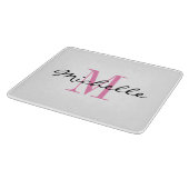 女性用モカスタムノグラス切断板ギフト カッティングボード (角)