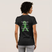 女性用ライム病抗議Tシャツ Tシャツ (裏面フル)
