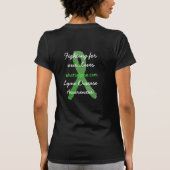 女性用ライム病抗議Tシャツ Tシャツ (裏面)