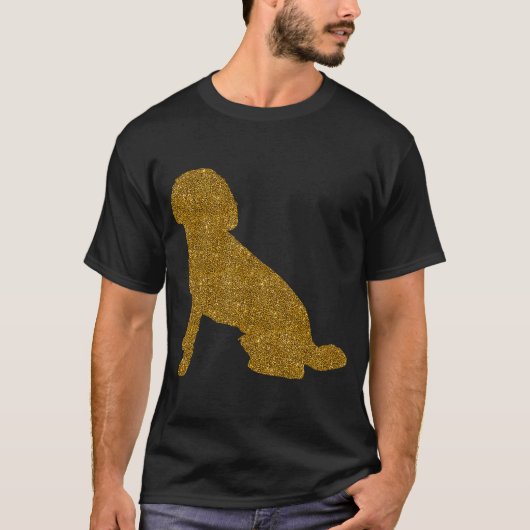 女性用ラブラドール女犬動物プードル Tシャツ (正面)