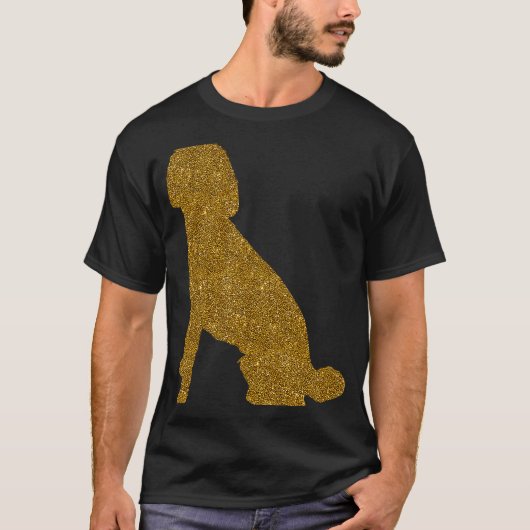 女性用ラブラドール女犬動物プードル Tシャツ (正面)