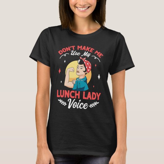 女性用ランチレディの服 給食室勤務者 6 Tシャツ (正面)