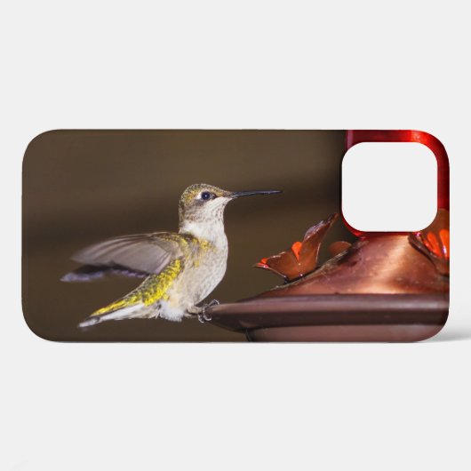 女性用ルビー喉ハミングバードiPhoneケース Case-Mate iPhoneケース (裏面 (横))