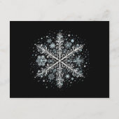女性用レトロ雪の結晶Tシャツ エンクロージャーカード (裏面)