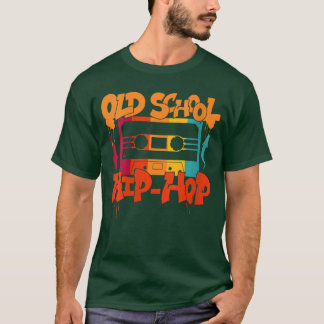 女性用レトロ オールドスクール ヒップホップ 80年代 90年代 グラフィティC Tシャツ