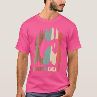 女性用ヴィンテージパルクール少年Tシャツ パルクール愛好家向けF Tシャツ