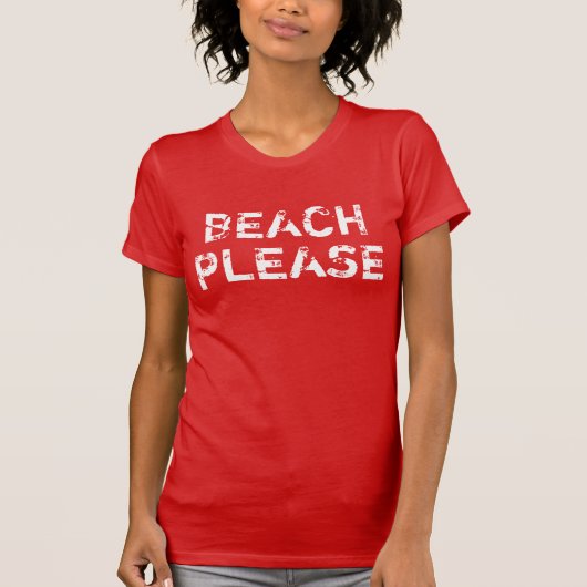 女性用ヴィンテージビーチ Tシャツ (正面)