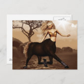 女性用中心はがき ポストカード (正面/裏面)