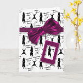 女性用卒業カード – カスタマイズ可能 カード (黄色い花)