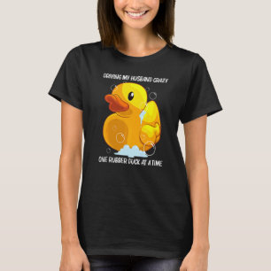 女性用可愛いゴムアヒル女の子ママのゴムアヒル Tシャツ