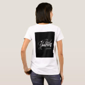 女性用夏のシャツ Tシャツ (裏面フル)