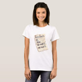 女性用未来の自分からのメッセージTシャツ | 励まし Tシャツ (正面フル)