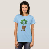 女性用植物デザイン Tシャツ (正面フル)