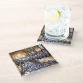 女性用水の押入れは？ブダペスト ガラスコースター (アングル)