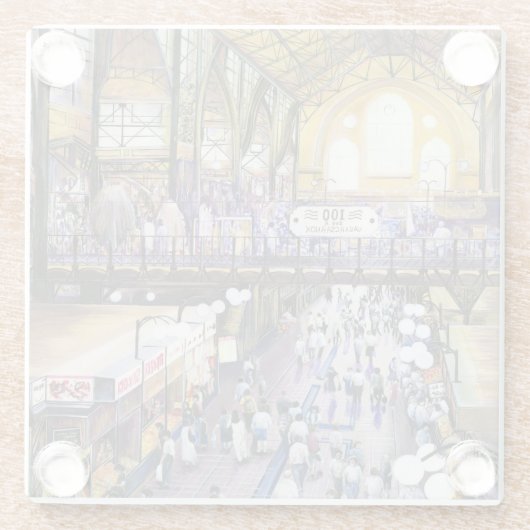 女性用水の押入れは?ブダペスト ガラスコースター (裏面)