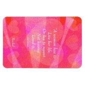 女性用水感動的色引用文 マグネット (横)