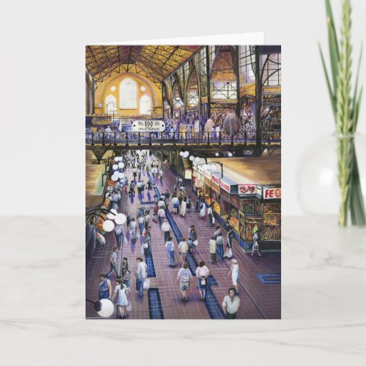 女性用水洗トイレは?グリーティングカード カード (正面)