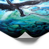 女性用浮水彩画ポスター ポスター (角)