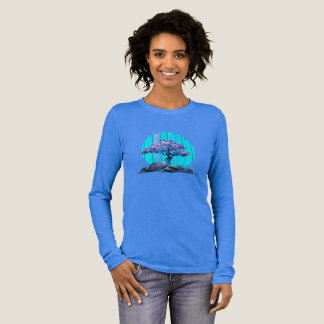 女性用盆栽ロングスリーブTシャツ トライブレンドＴシャツ