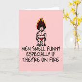 女性用笑わされるのグリーティングカード カード (黄色い花)