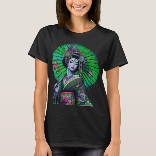 女性用芸者Tシャツ Tシャツ (正面)