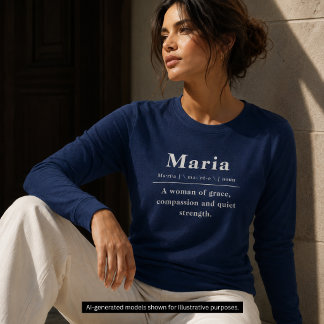 女性用辞書風名前の意味定義Tシャツ トライブレンドTシャツ