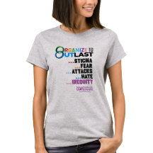 女性用長持ちオーガナイズTシャツ
