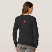 女性用長袖Tシャツの生成 Tシャツ (裏面フル)