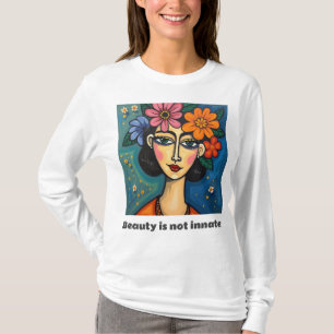 女性用長袖Tシャツ(メッセージ付前向き) Tシャツ