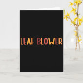 女性用面白いリーフブロワー秋のコスチュームカップルハロ カード (黄色い花)