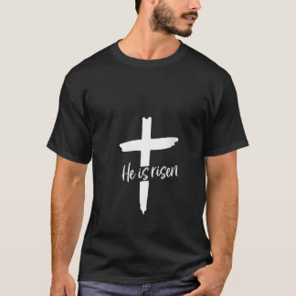 女性用 イエス・キリスト復活 イースターTシャツ Vネック Tシャツ