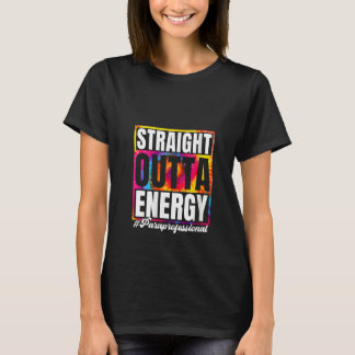 女性用 ストレートアウトタ エナジー 支援員 パラプロ Tシャツ