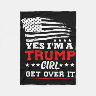 女性用 トランプ支持者ですって受け入れて - 大統領 フリースブランケット