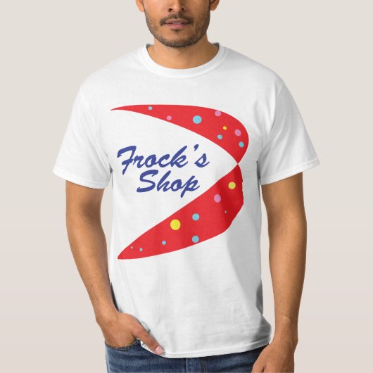 (女性用)ドレスの店の50年代のスタイルのワイシャツ Tシャツ (正面)