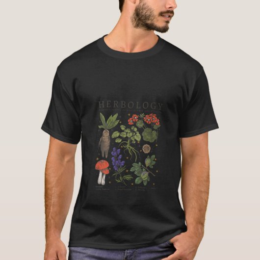 女性用 ハリー・ポッター ハーブ学 神秘の植物 ヴィンテージ Tシャツ (正面)