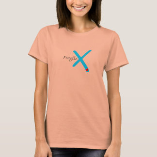 女性用 – ヴィンテージ脆性Xハート Tシャツ