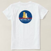 女性用 白Tシャツ Naptown Tails Dogs