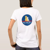 女性用 白Tシャツ Naptown Tails Dogs Tシャツ (裏面)
