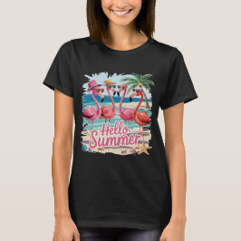 女性用「Hello Summer」Tシャツ Tシャツ