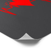 女性用 Keep On Tickin! 心電図 ハートビート 牛 バルブ 医療 ポスター (角)