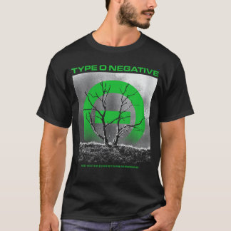 女性用 O Negative Red Water Green Vネック フレンド Tシャツ