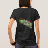 女性用「Obsession Suppression」ブラックTシャツ Tシャツ (裏面)