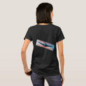 女性用「We Will Get You」黒Tシャツ Tシャツ (裏面フル)