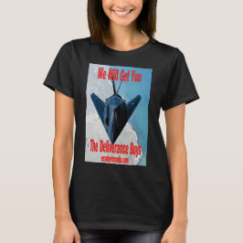 女性用「We Will Get You」黒Tシャツ Tシャツ