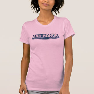女性用ARC Honor フロント/バックロゴTシャツ Tシャツ