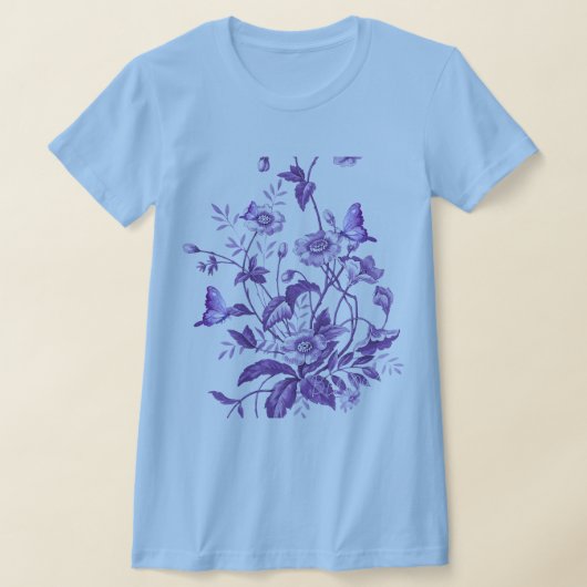 女性用Bella+CanvasスリムフィットTシャツ Tシャツ (レイダウン)