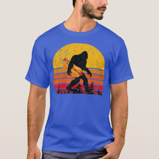 女性用Bigfoot Tシャツ男性ホットドッグ Tシャツ