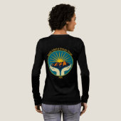 女性用BSMTオレンジ文字 トライブレンドＴシャツ (背面全体)