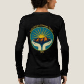女性用BSMTオレンジ文字 トライブレンドＴシャツ (背面)