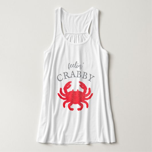 女性用Feelin Crabbyタンクトップ タンクトップ (デザイン正面)